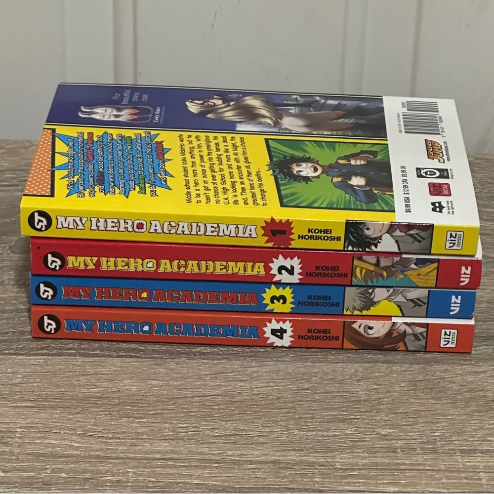 My Hero Academia Manga Book Lot: Volumes 1-4  EUC